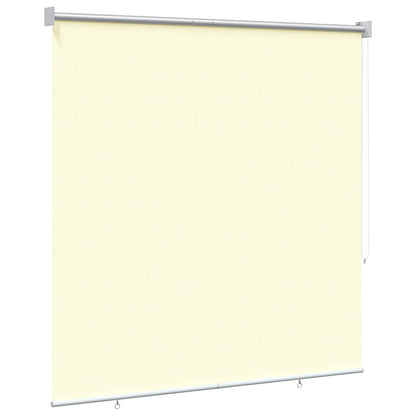 Rolgordijn UV-bescherming Crèmekleurig 120 x 140 cm Polyester