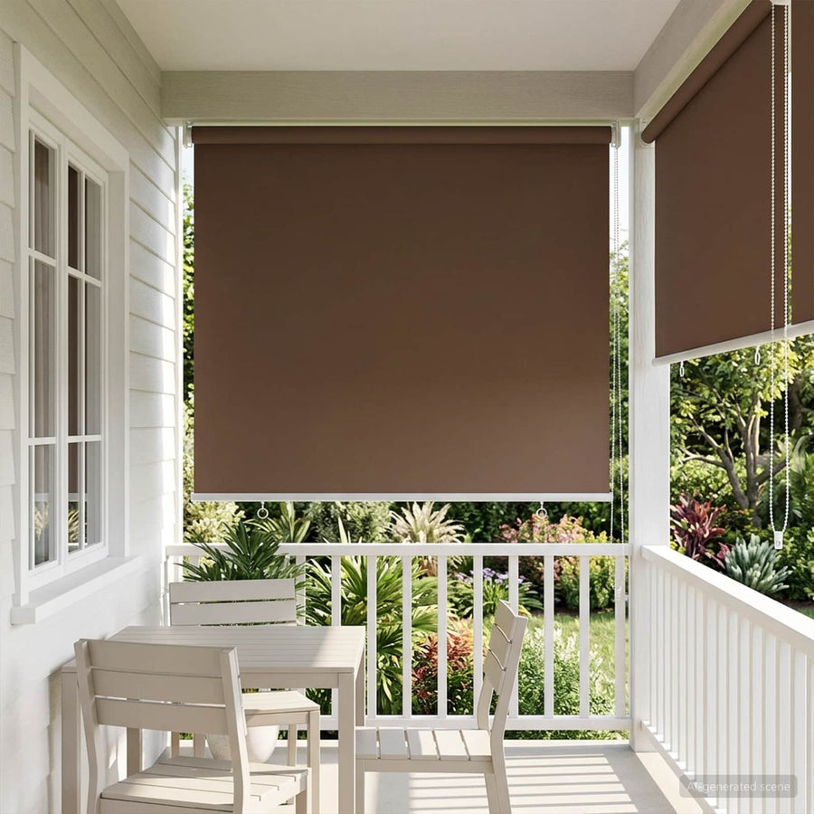 Rolgordijn UV-bescherming Taupe 60 x 140 cm Polyester