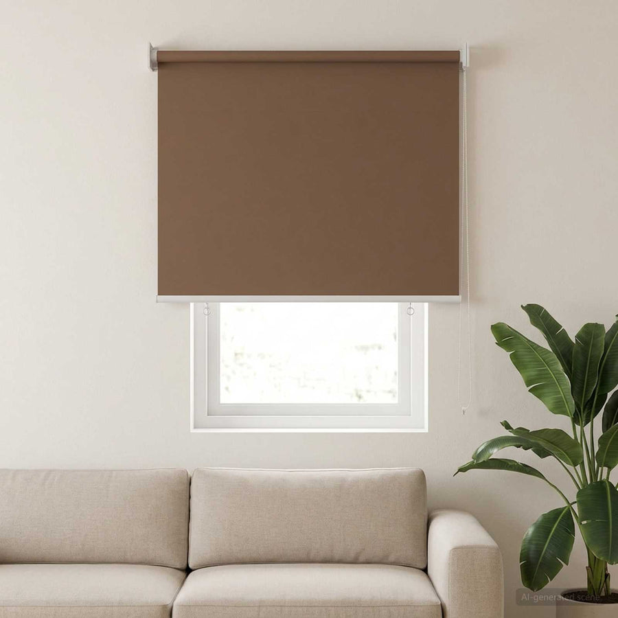 Rolgordijn UV-bescherming Taupe 60 x 140 cm Polyester