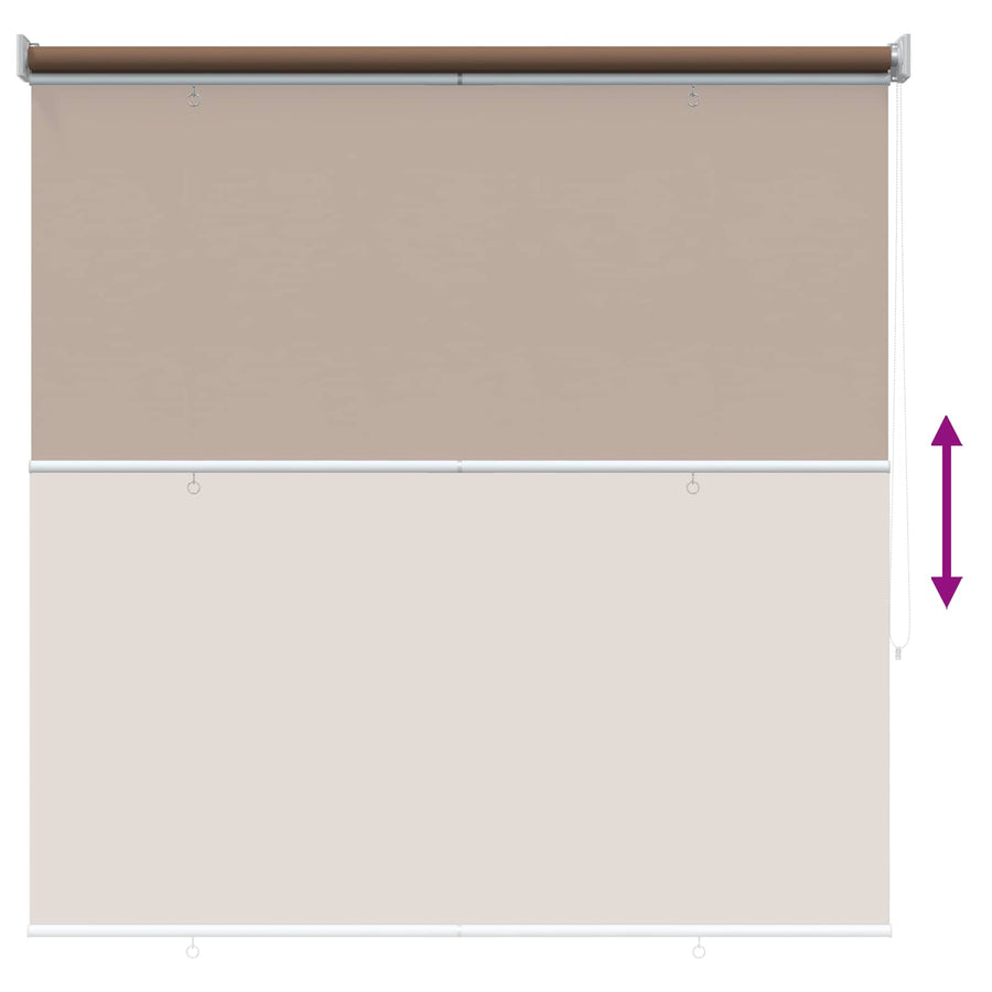 Rolgordijn UV-bescherming Taupe 140 x 140 cm Polyester