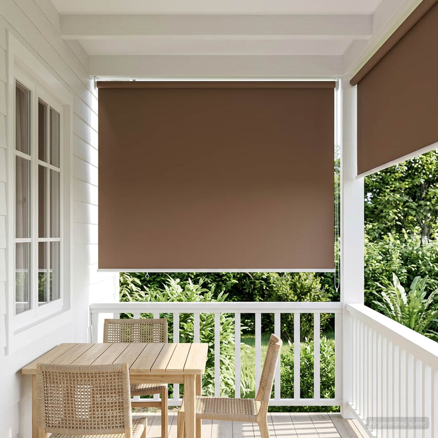 Rolgordijn UV-bescherming Taupe 145 x 230 cm Polyester