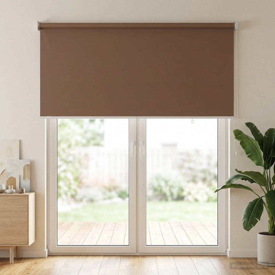 Rolgordijn UV-bescherming Taupe 145 x 230 cm Polyester