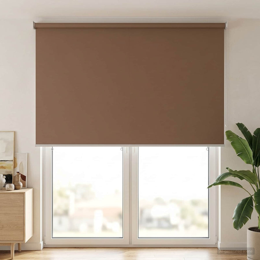 Rolgordijn UV-bescherming Taupe 160 x 230 cm Polyester