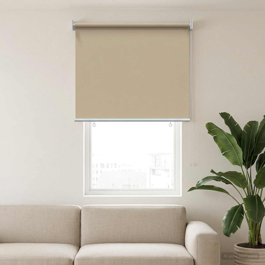Rolgordijn UV-bescherming Beige 60 x 140 cm Polyester