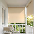 Roller Blind UV Protection Beige 140 x 140 cm Polyester