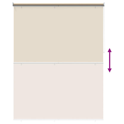 Rolgordijn UV-bescherming Beige 180 x 140 cm Polyester