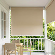 Rolgordijn 80x230 cm beige polyester UV-bescherming