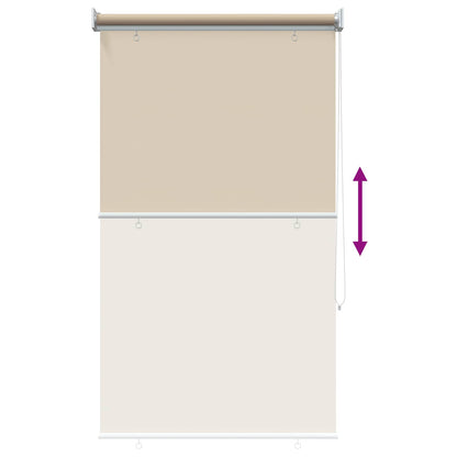 Rolgordijn UV-bescherming Beige 80 x 230 cm Polyester