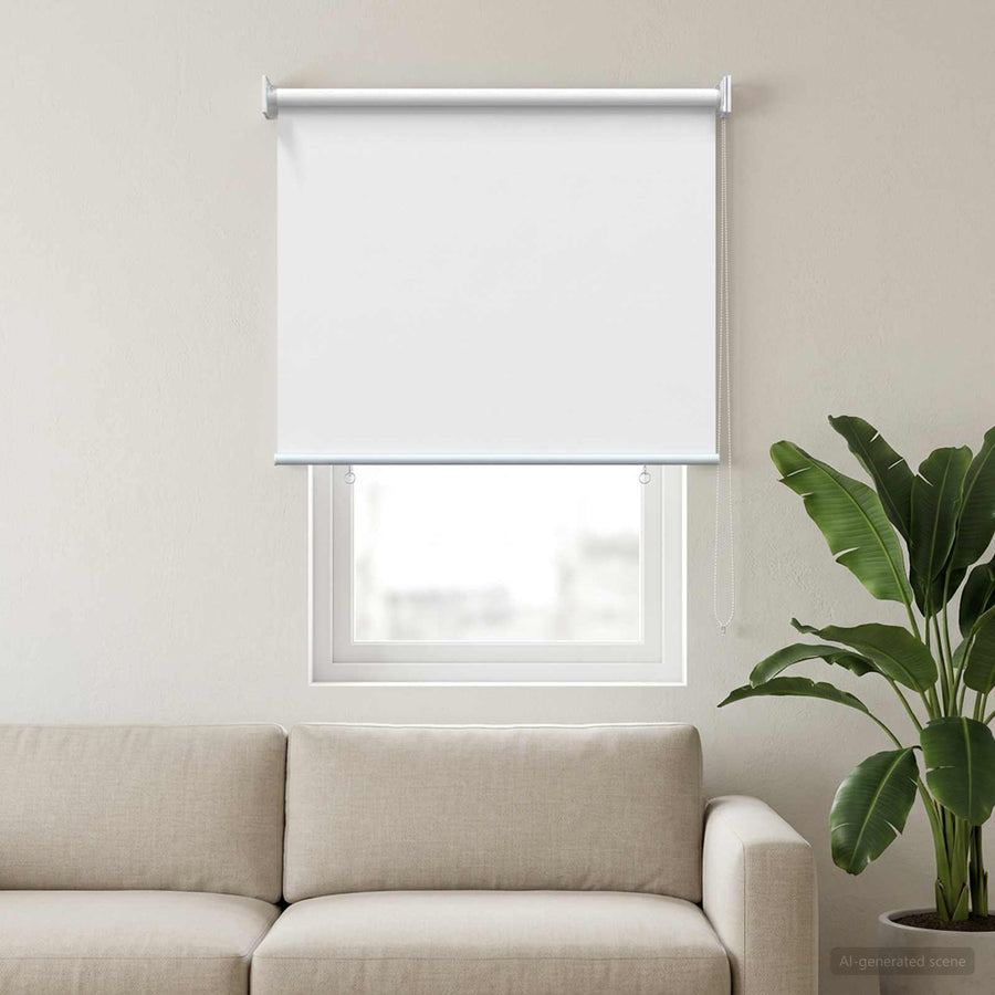 Rolgordijn UV-bescherming Wit 60 x 140 cm Polyester