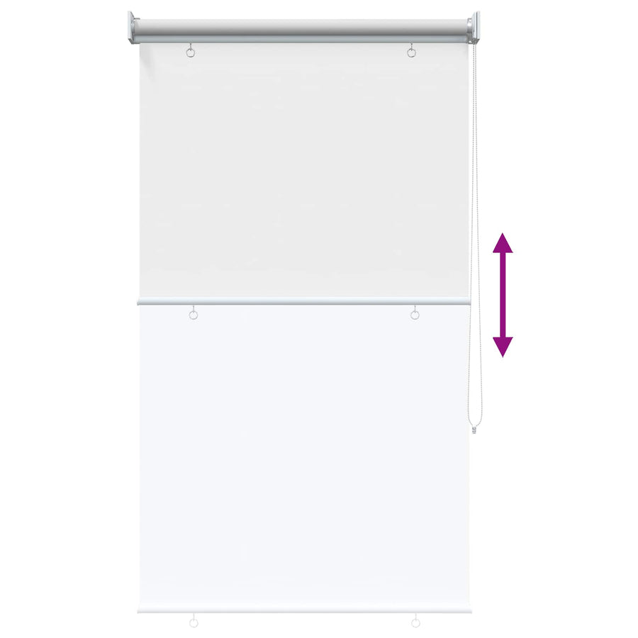 Rolgordijn UV-bescherming Wit 80 x 140 cm Polyester