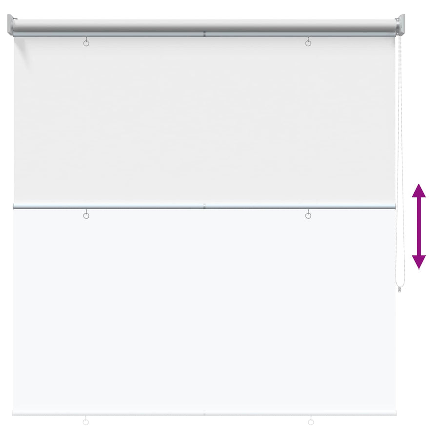 Rolgordijn UV-bescherming Wit 120 x 140 cm Polyester