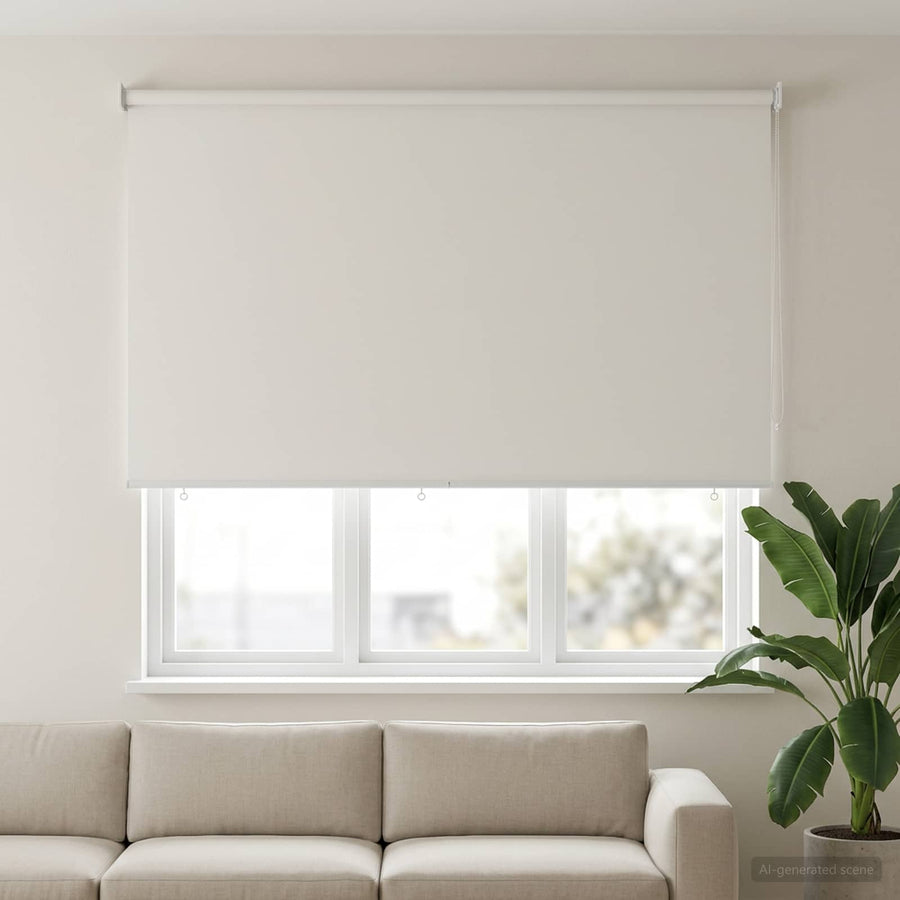 Rolgordijn UV-bescherming Wit 180 x 140 cm Polyester