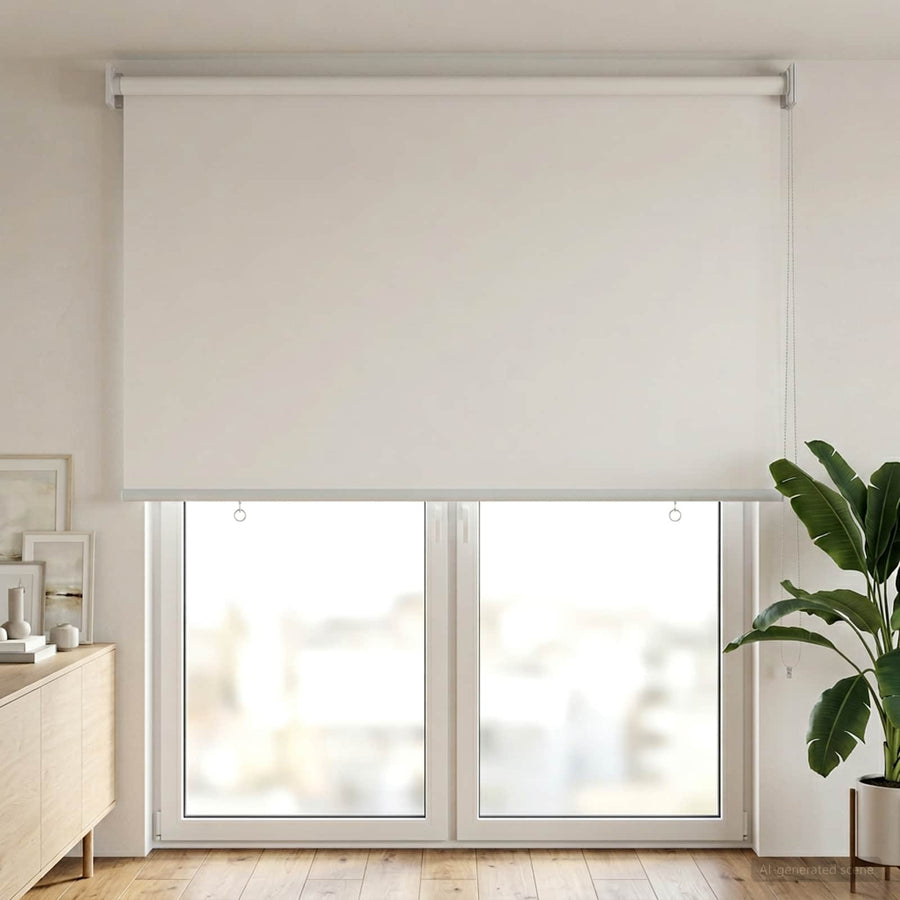 Rolgordijn UV-bescherming Wit 60 x 230 cm Polyester
