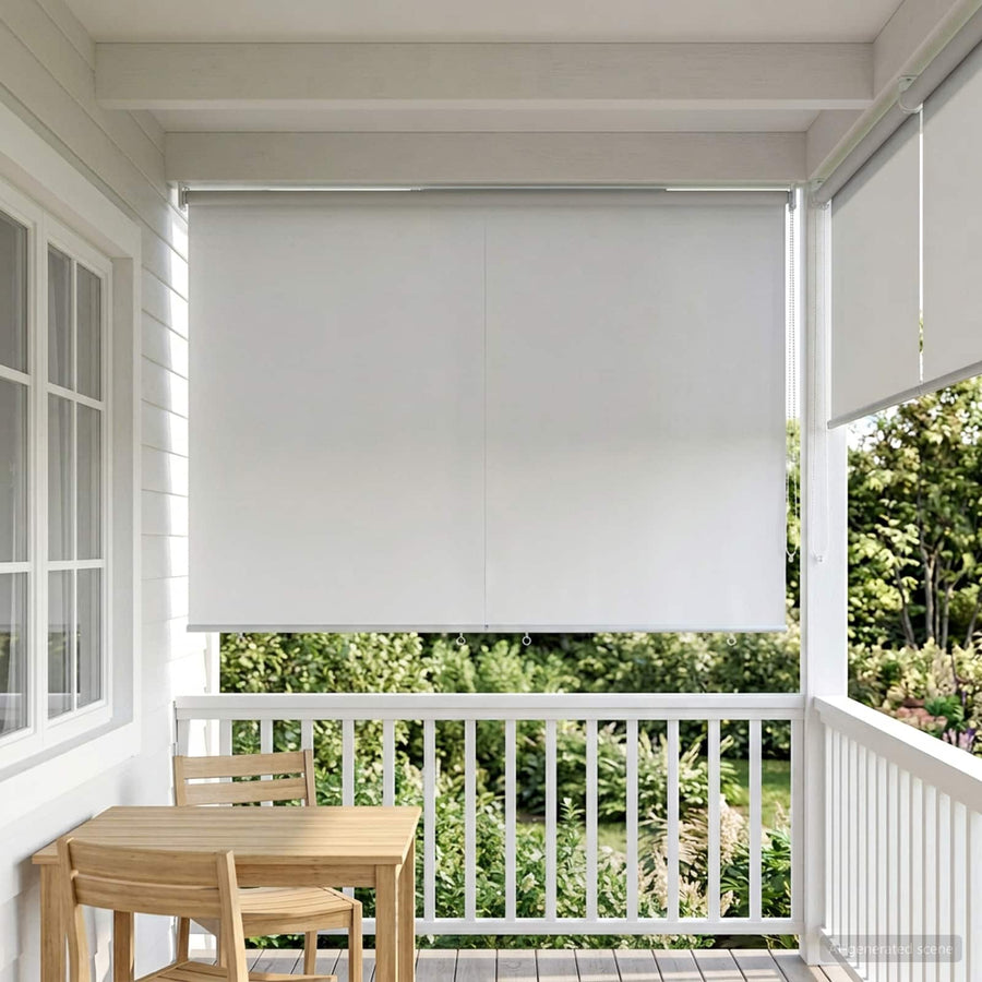 Rolgordijn UV-bescherming Wit 160 x 230 cm Polyester