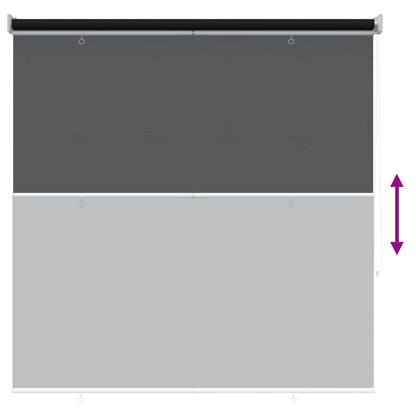 Rolgordijn UV-bescherming Zwart 120 x 140 cm Polyester