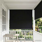 Roller Blind UV Protection Black 180 x 140 cm Polyester