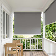 Rolgordijn lichtgrijs 60x140 cm polyester UV-bescherming