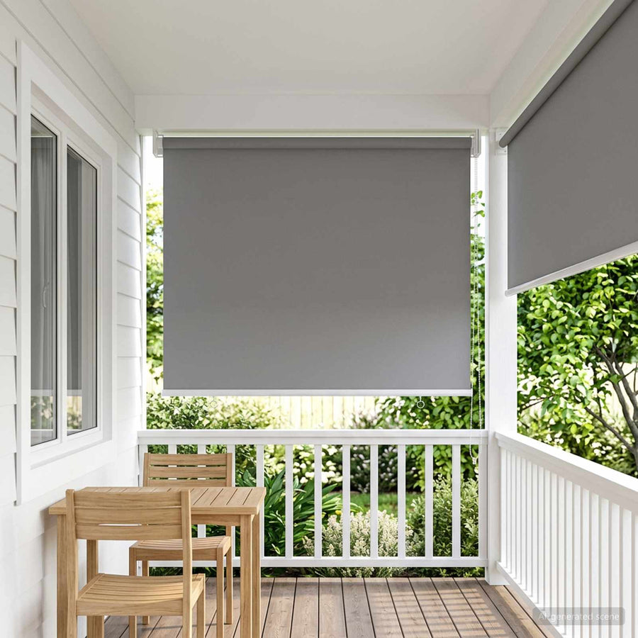 Rolgordijn UV-bescherming Lichtgrijs 60 x 140 cm Polyester