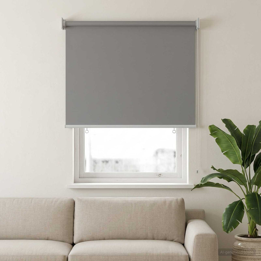 Rolgordijn UV-bescherming Lichtgrijs 60 x 140 cm Polyester