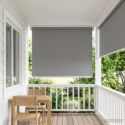 Rolgordijn UV-bescherming Lichtgrijs 100 x 140 cm Polyester