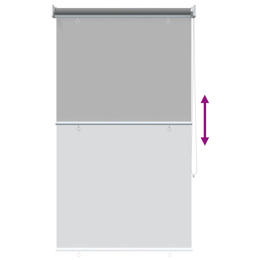 Rolgordijn UV-bescherming Lichtgrijs 100 x 140 cm Polyester