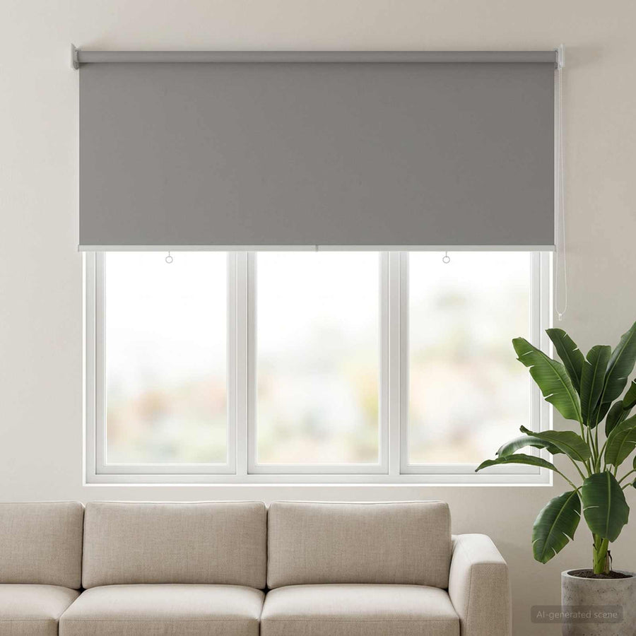 Rolgordijn UV-bescherming Lichtgrijs 120 x 140 cm Polyester