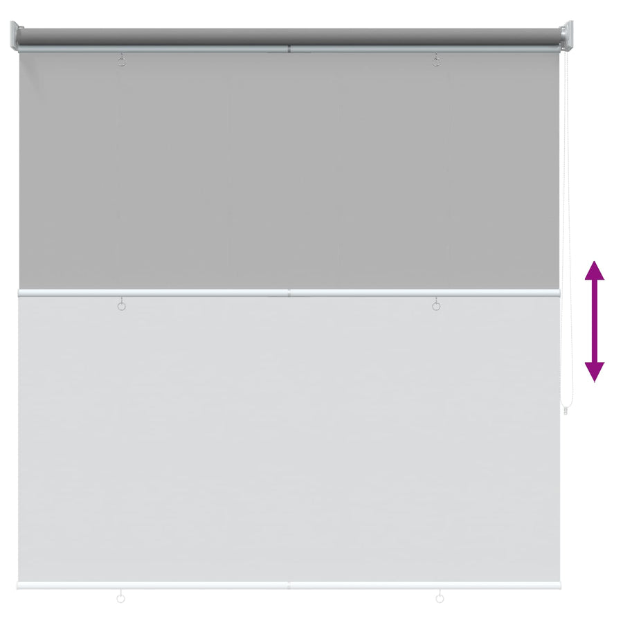 Rolgordijn UV-bescherming Lichtgrijs 120 x 140 cm Polyester