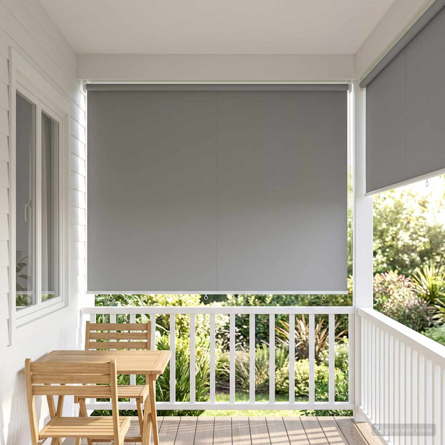 Rolgordijn UV-bescherming Lichtgrijs 180 x 140 cm Polyester