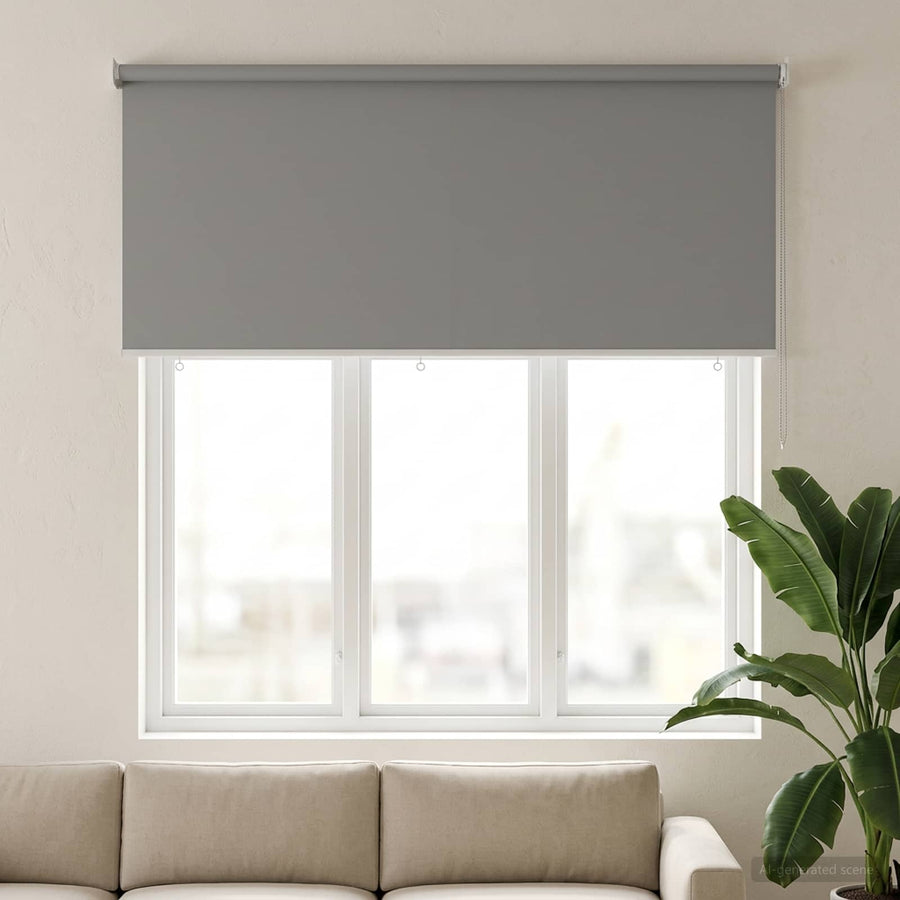 Rolgordijn UV-bescherming Lichtgrijs 180 x 140 cm Polyester