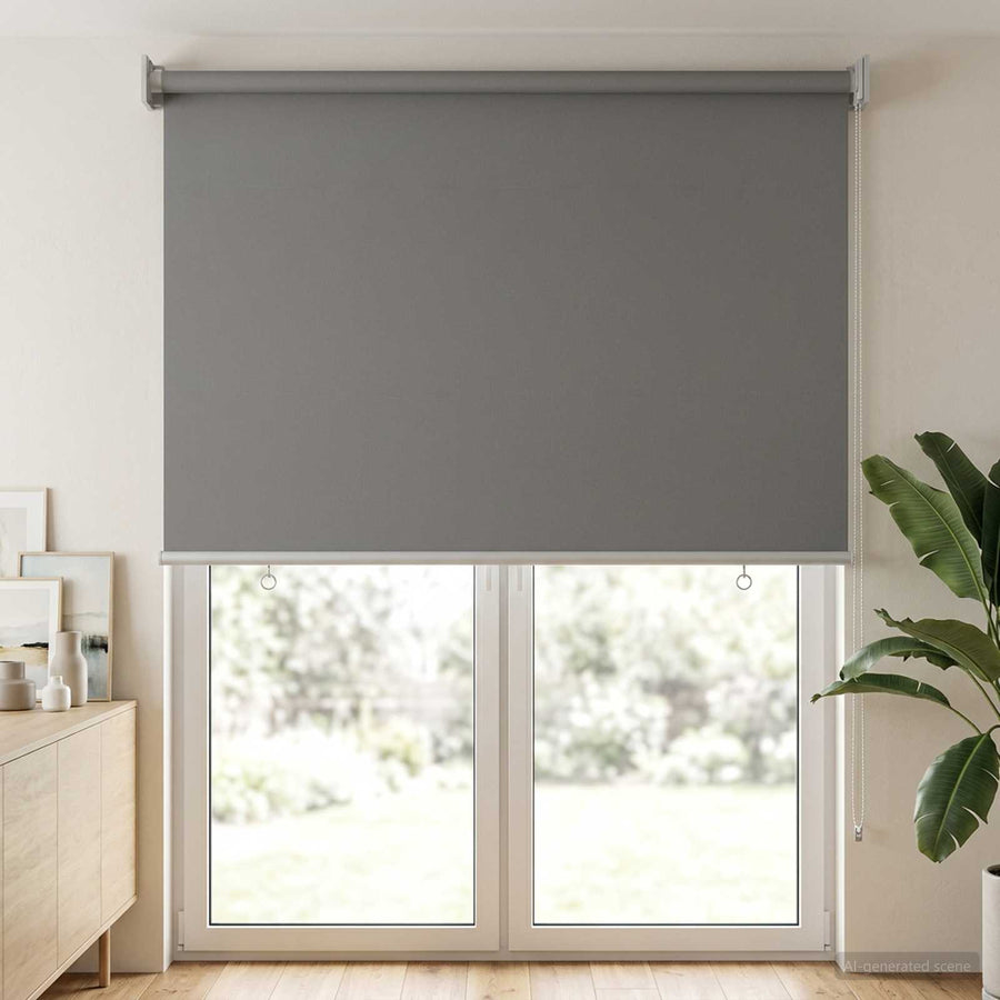 Rolgordijn UV-bescherming Lichtgrijs 60 x 230 cm Polyester