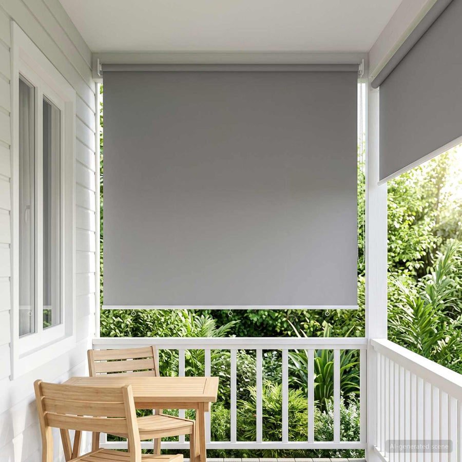 Rolgordijn UV-bescherming Lichtgrijs 180 x 230 cm Polyester