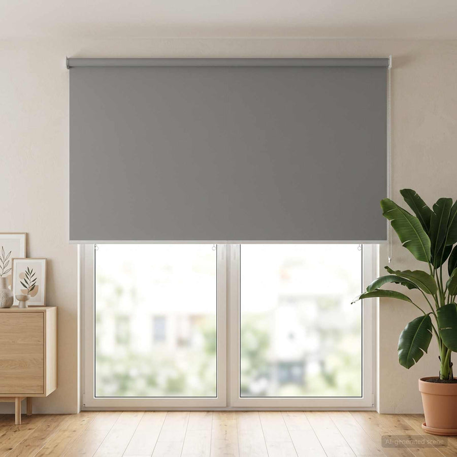 Rolgordijn UV-bescherming Lichtgrijs 180 x 230 cm Polyester