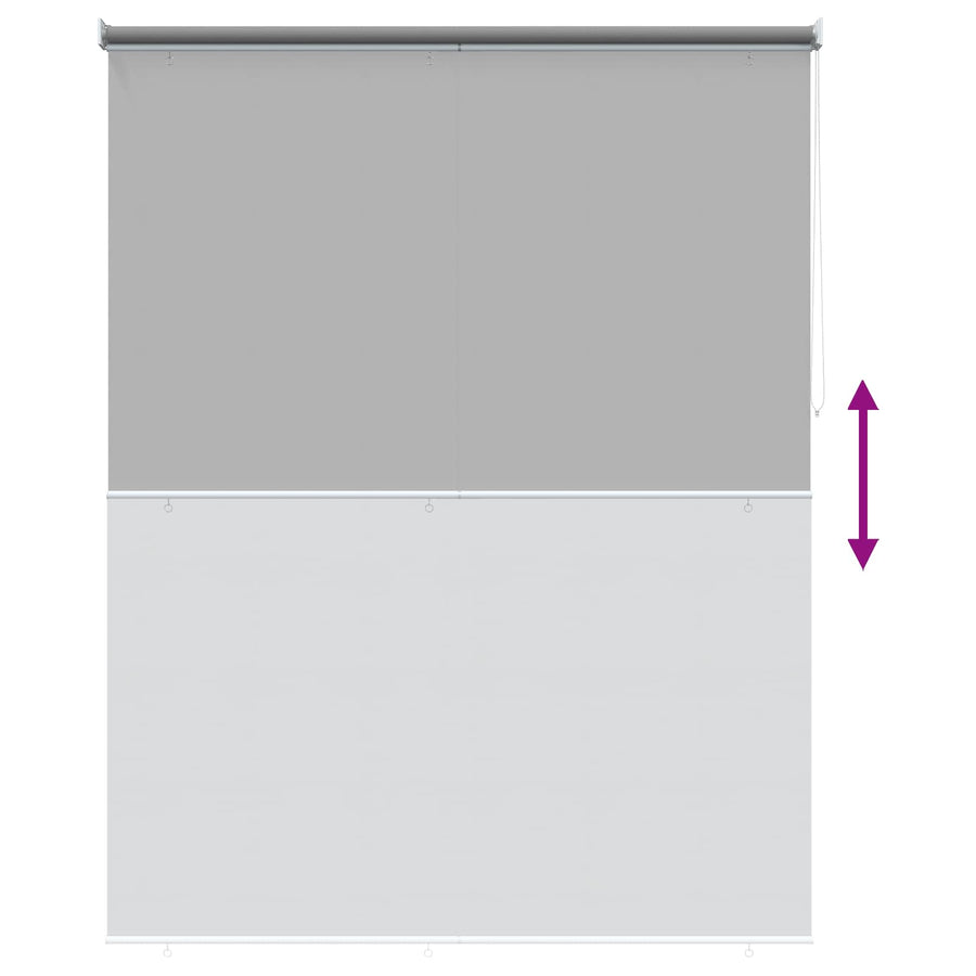 Rolgordijn UV-bescherming Lichtgrijs 180 x 230 cm Polyester