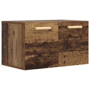 Wandkast bewerkt hout 60x36.5x35 cm bruin