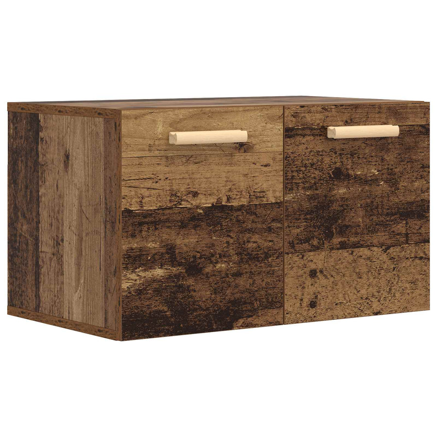 Wandkast Oud hout 60 x 36,5 x 35 cm Bewerkt hout