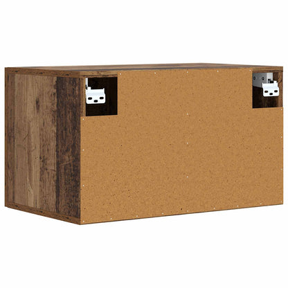 Wandkast Oud hout 60 x 36,5 x 35 cm Bewerkt hout