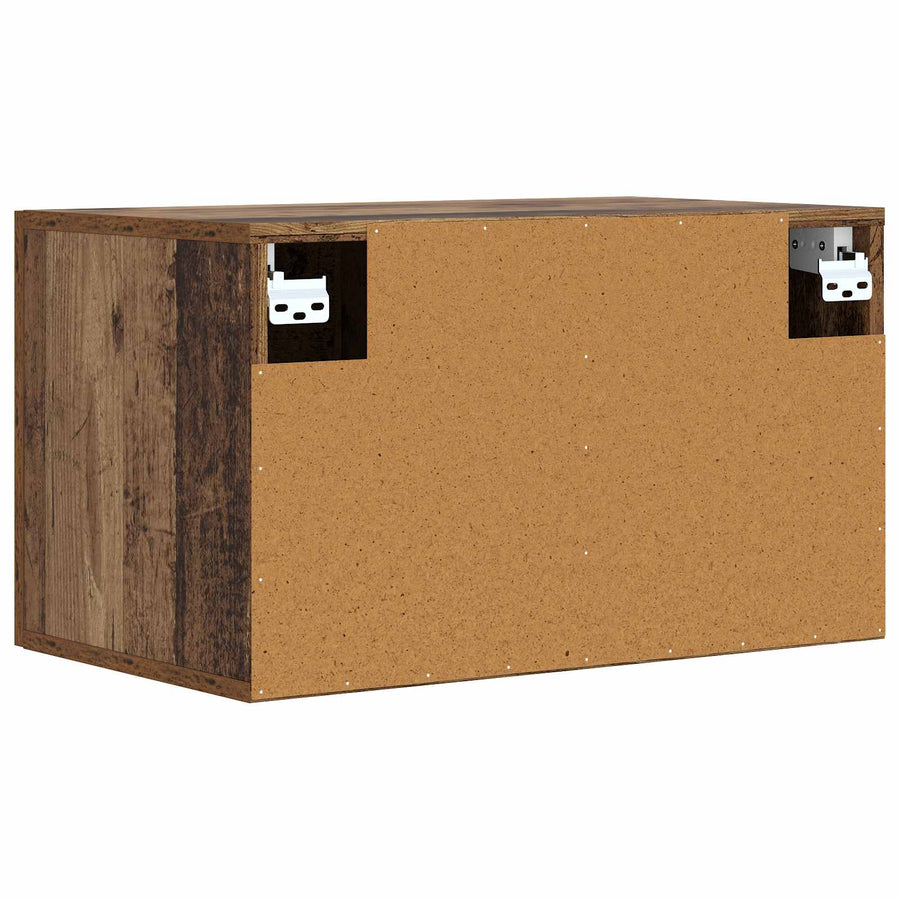 Wandkast Oud hout 60 x 36,5 x 35 cm Bewerkt hout