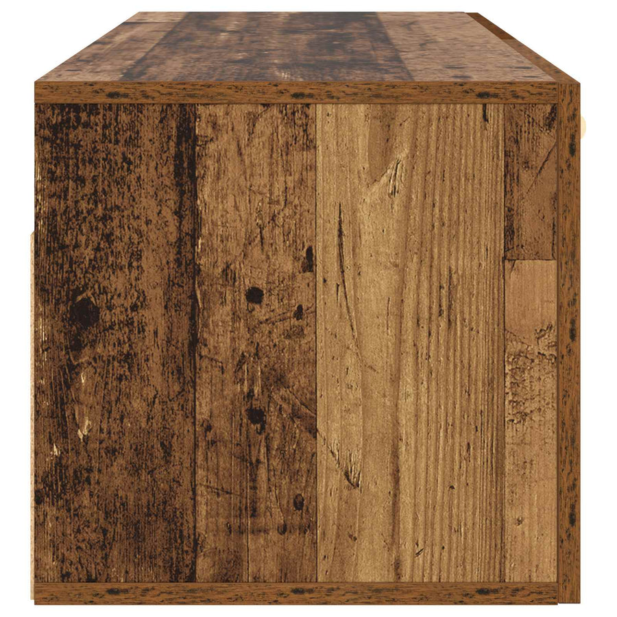 Wandkast Oud hout 60 x 36,5 x 35 cm Bewerkt hout