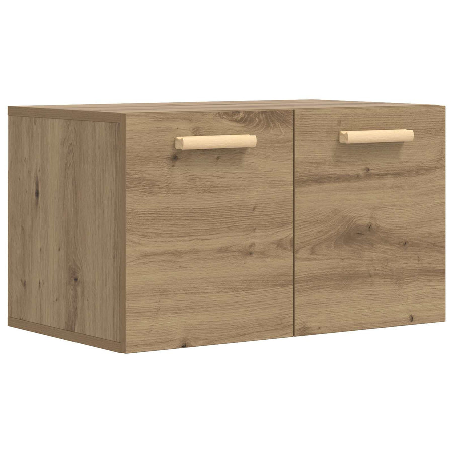 Wandkast 60 x 36,5 x 35 cm Bewerkt hout Artisanaal eiken