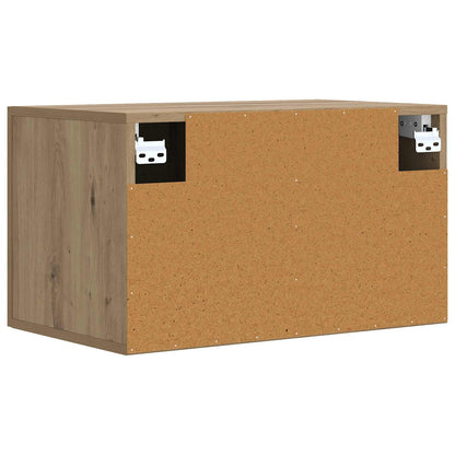 Wandkast 60 x 36,5 x 35 cm Bewerkt hout Artisanaal eiken