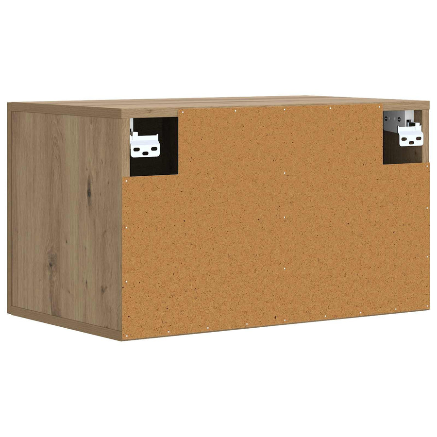 Wandkast 60 x 36,5 x 35 cm Bewerkt hout Artisanaal eiken