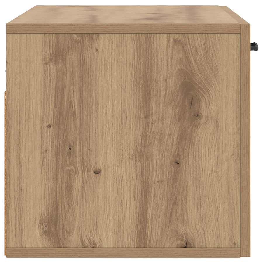 Wandkast 60 x 36,5 x 35 cm Bewerkt hout Artisanaal eiken