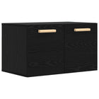 Wandkast Zwart eiken 60 x 36,5 x 35 cm Bewerkt hout