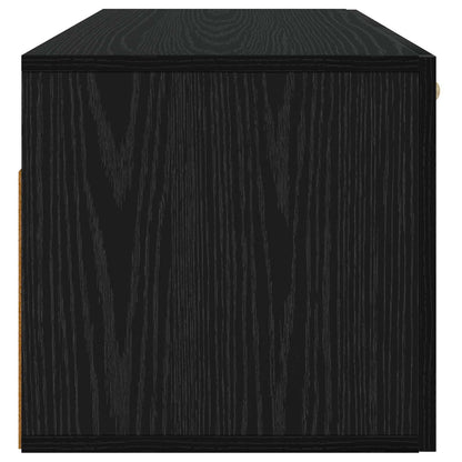 Wandkast Zwart eiken 60 x 36,5 x 35 cm Bewerkt hout