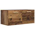 Wandkast Muurmontage Oud hout 80 x 36,5 x 35 cm Bewerkt hout