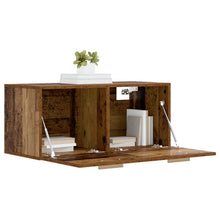Wandkast Muurmontage Oud hout 80 x 36,5 x 35 cm Bewerkt hout