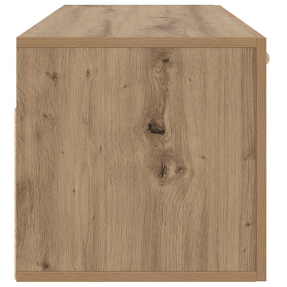 Wandkast Muurmontage Artisanaal eiken 80 x 36,5 x 35 cm