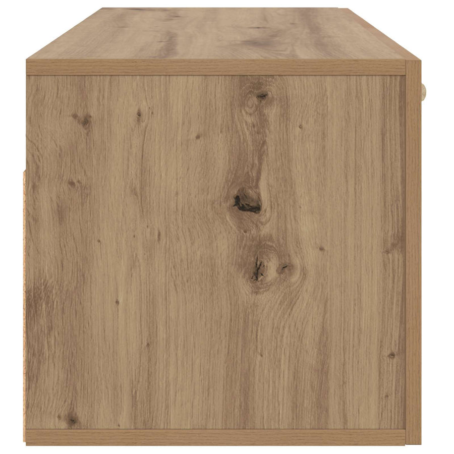 Wandkast Muurmontage Artisanaal eiken 80 x 36,5 x 35 cm