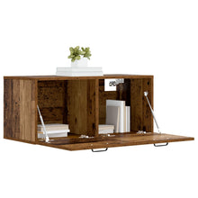 Wandkast Muurmontage Oud hout 80 x 36,5 x 35 cm Bewerkt hout