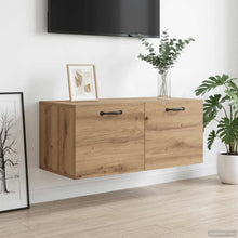Wandkast Muurmontage Artisanaal eiken 80 x 36,5 x 35 cm